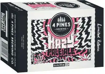 Coles 4 Pines Hazy Pale Ale 24x375mL offer