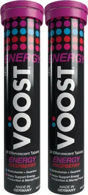 Coles Voost Effervescent Energy Raspberry 20 Pack offer
