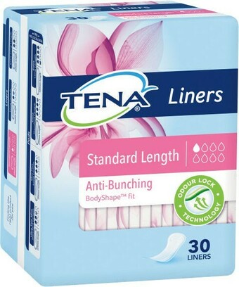 Coles Tena Standard Length Liners 30 Pack offer
