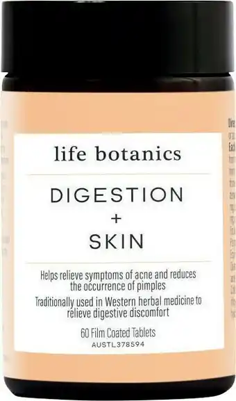 Coles Life Botanics Skin & Digestion 60 Pack offer