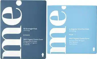 Coles Me. Femcare Pads 10 Pack-14 Pack offer