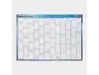 Officeworks Writeraze Collins FY21/22 Executive Wall Planner 500x700mm offer