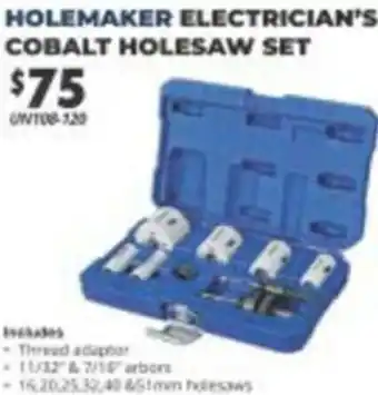 United Tools Holemaker Electrician's Cobalt Holesaw Set offer