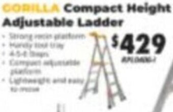 United Tools Gorilla Compact Height Adjustable Ladder offer
