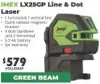 United Tools IMEX LX25GP Line & Dot Laser offer