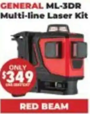 United Tools General ML-3DR Multi-Line Laser Kit offer