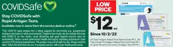Woolworths All Test Antigen Rapid Test Nasal Swab offer