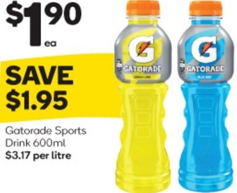 Woolworths Gatorade Sports Drink 600ml offer
