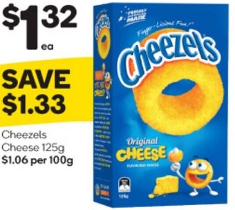 Woolworths Cheezels Cheese 125g offer