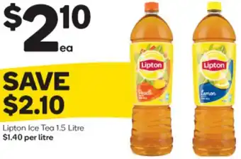 Woolworths Lipton Ice Tea 1.5Litre offer