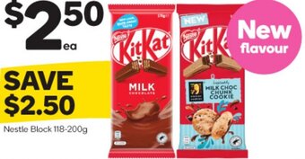 Woolworths Nestle Block 118-200g offer