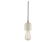 LivingStyles Lainey Dome Marble Pendant Light with Copper Detail offer