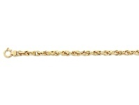 Bevilles Jewellery 9ct Yellow Gold Silver Filled Belcher Bracelet offer