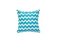 LivingStyles Mossman Chevron Cotton Canvas Scatter Cushion, Aqua offer