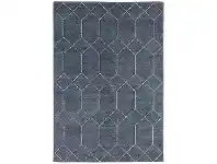 Geometrics Hand Knotted Wool Rug, 250x300cm, Storm