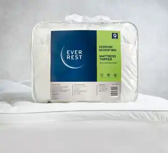 Spotlight Ever Rest 2000gsm Microfibre Mattress Topper with Cotton Cover offer
