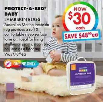 Protect-a-bed Baby Lambskin Rugs