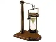 LivingStyles Strom Solid Brass 30 Minute Sandglass on Stand offer
