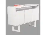 LivingStyles Neve 3 Door Low Cabinet - Matt White offer