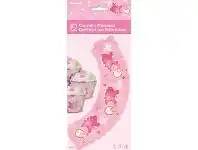 Cupcake Wraps - Baby Shower, Pink 12 pk