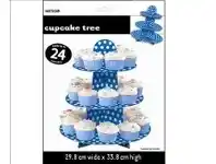 The Party People Shop Cupcake Tree - Polka Dots Royal Blue offer