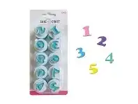 Fondant Cutters - Mini, Numbers