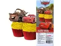 Cupcake Toppers - Wafer, Disney Cars 16 pk