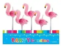 Cake Candles - Flamingo 5 pk