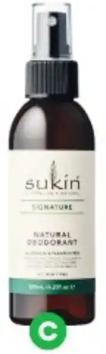 Woolworths Sukin Natural Deodorant Pump 125ml offer