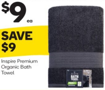 Woolworths Inspire Premium Organic Bath Towel offer