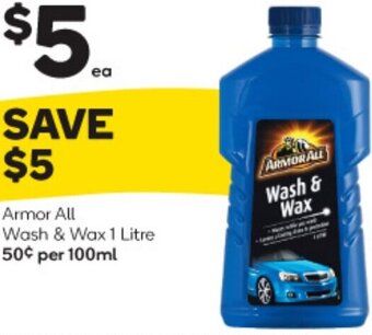 Woolworths Armor All Wash & Wax 1 Litre offer