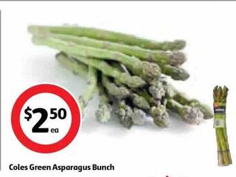 Coles Coles Green Asparagus Bunch offer
