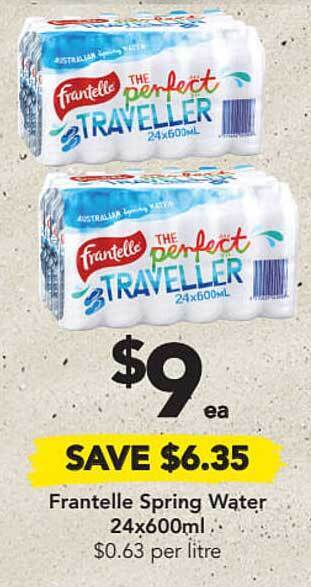 Drakes Frantelle Spring Water offer