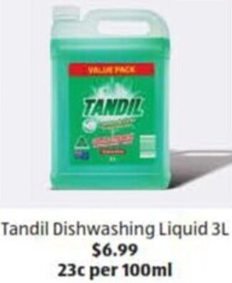 Tandil Dishwashing Liquid 3L