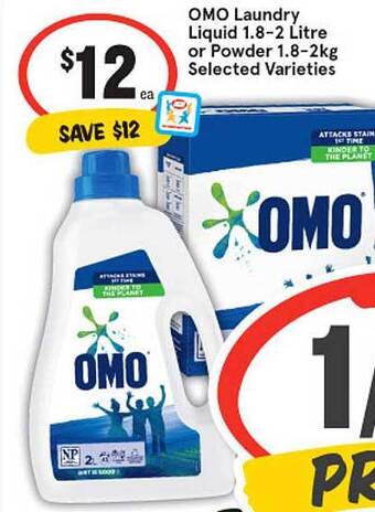 IGA Omo Laundry Liquid Or Powder offer