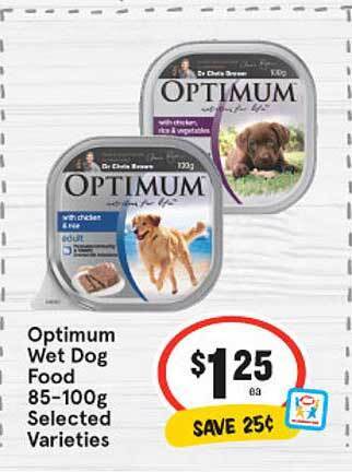 IGA Optimum Wet Dog Food offer