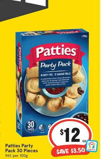 IGA Patties Party Pack 30 Pieces offer