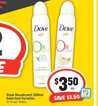 IGA Dove Deodorant offer