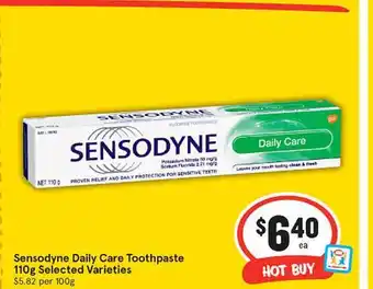 IGA Sensodyne Daily Care Toothpaste offer