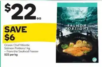 Woolworths Ocean Chef Atlantic Salmon Portions offer