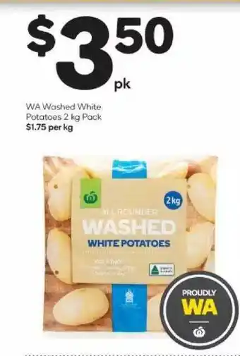 Woolworths Wa Washed White Potatoes offer
