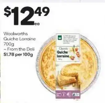 Woolworths Woolworths Quiche Lorraine offer