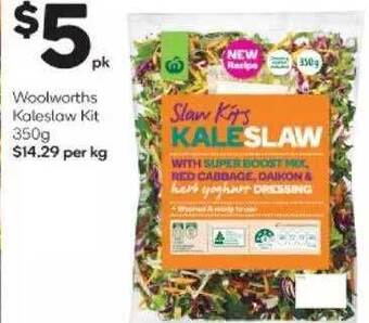 Woolworths Woolworths Kaleslaw Kit offer