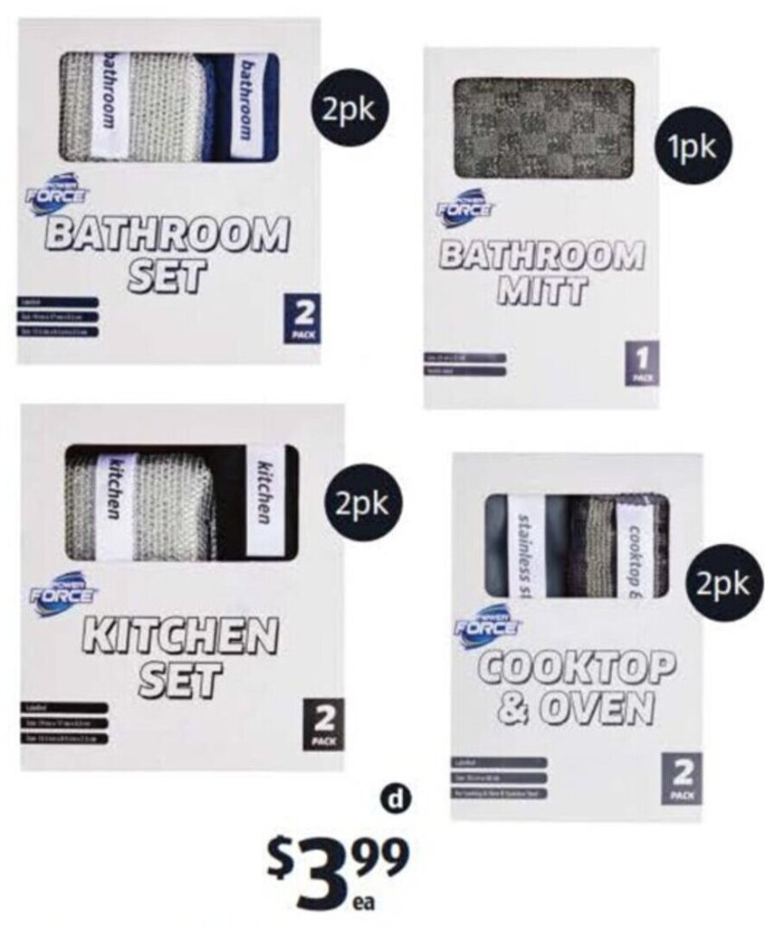 Assorted Premium Cleaning Cloth Packs offer at ALDI