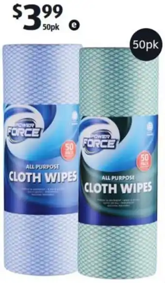 ALDI Cloth Wipes 50pk offer