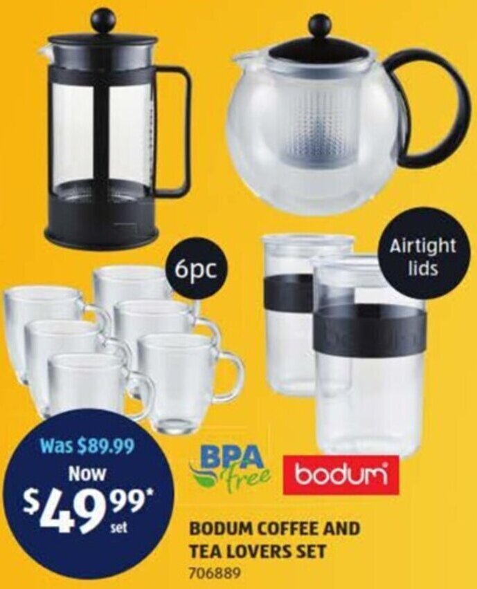 Bodum Coffee And Tea Lovers Set offer at ALDI