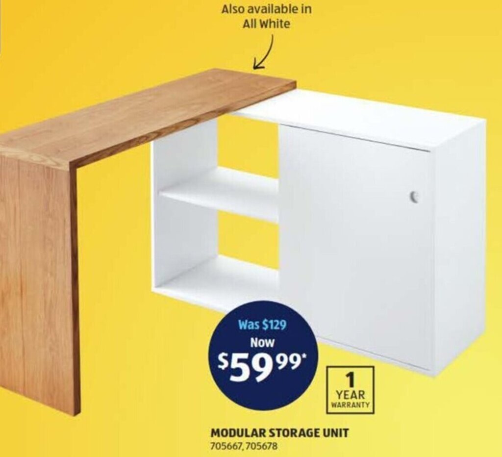 Modular Storage Unit offer at ALDI