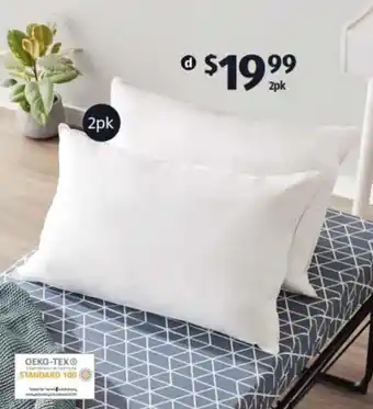 ALDI Duck Feather Pillow 2 Pack offer
