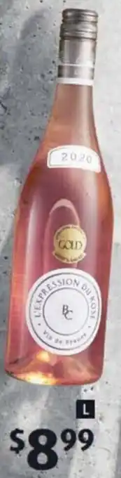 ALDI L'Expression Du Rosé 2020 750ml offer