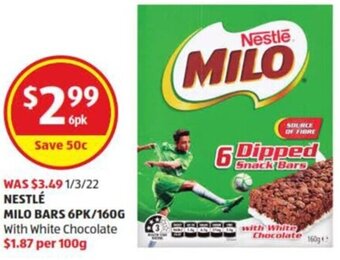 ALDI Nestlé Milo Bars offer